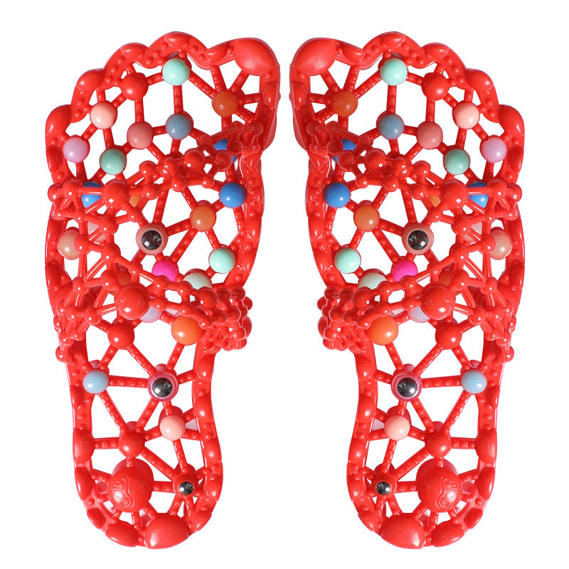 Anti - Slip Soles Pellet Massage Slippers