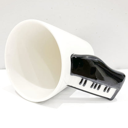 French Creative Enamel Ceramic Music Cup