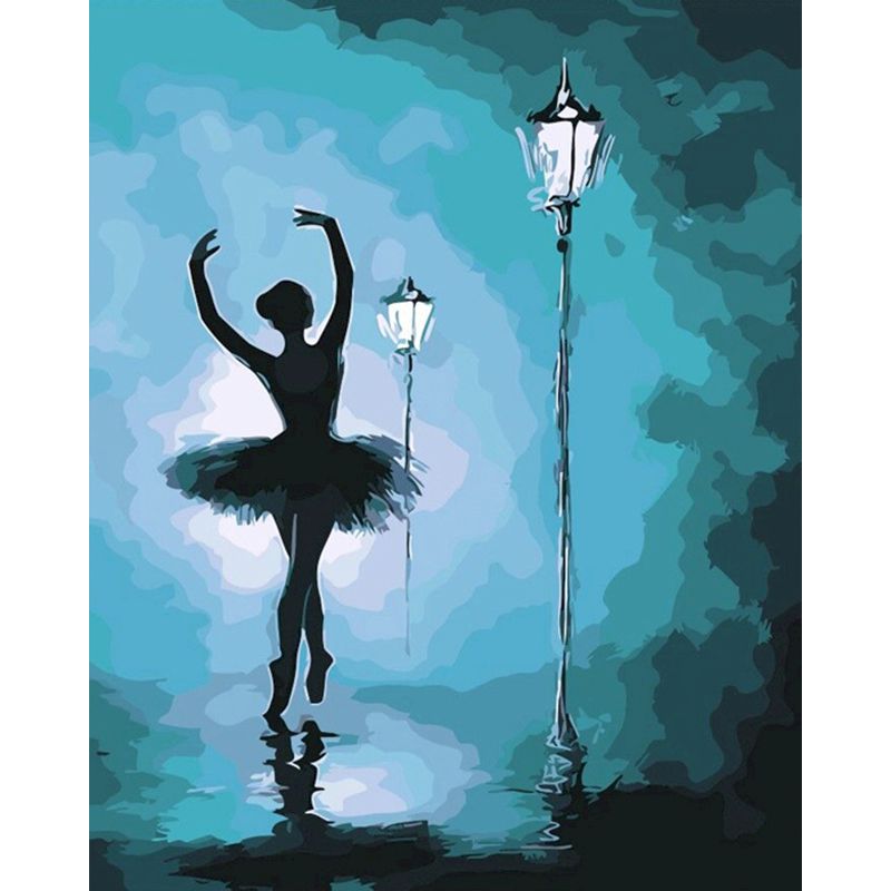 Frame Ballet Painting Press Digital Canvas Character Oil Painting