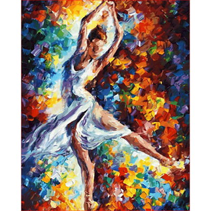 Frame Ballet Painting Press Digital Canvas Character Oil Painting