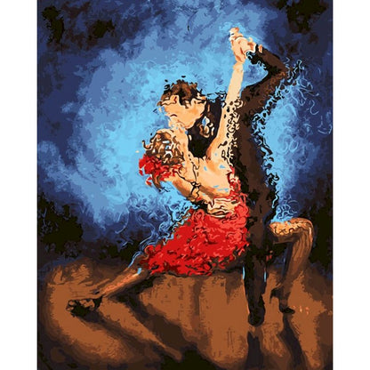 Frame Ballet Painting Press Digital Canvas Character Oil Painting