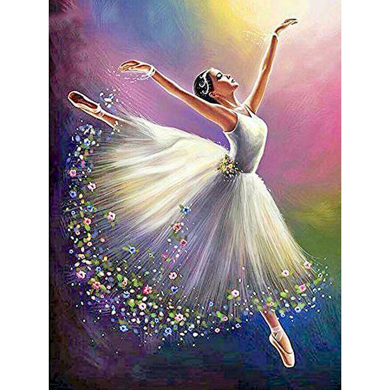 Frame Ballet Painting Press Digital Canvas Character Oil Painting