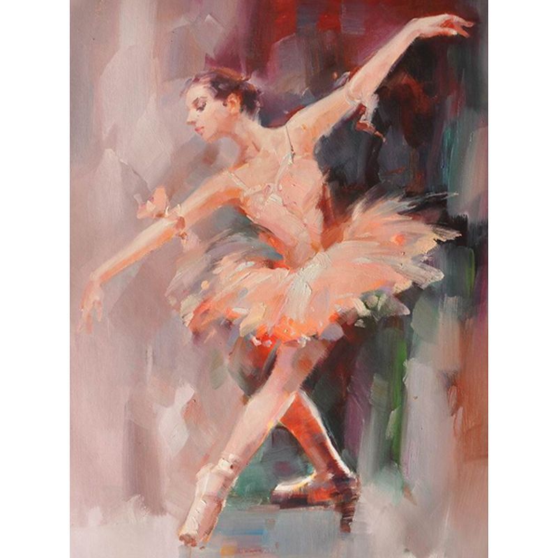 Frame Ballet Painting Press Digital Canvas Character Oil Painting