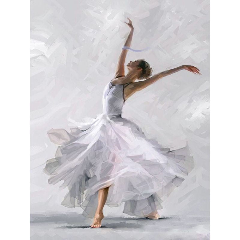 Frame Ballet Painting Press Digital Canvas Character Oil Painting