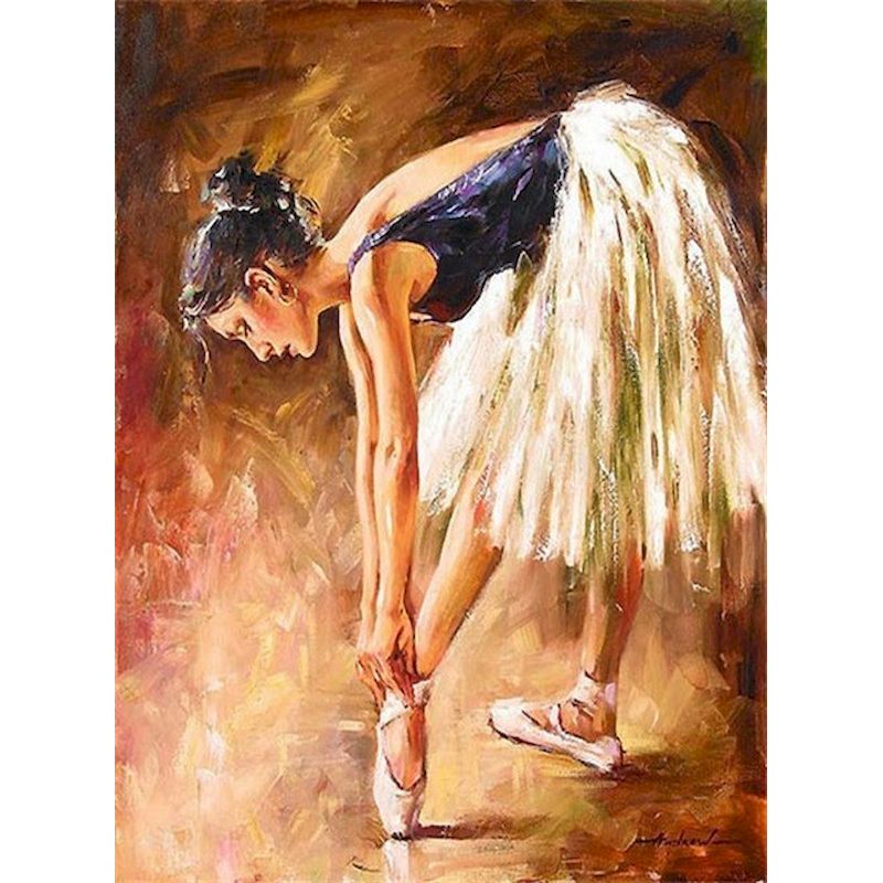 Frame Ballet Painting Press Digital Canvas Character Oil Painting