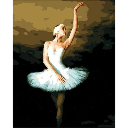 Frame Ballet Painting Press Digital Canvas Character Oil Painting