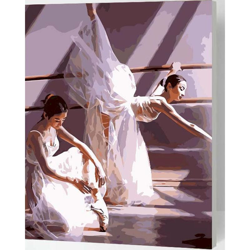 Frame Ballet Painting Press Digital Canvas Character Oil Painting