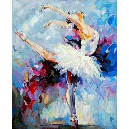 Frame Ballet Painting Press Digital Canvas Character Oil Painting