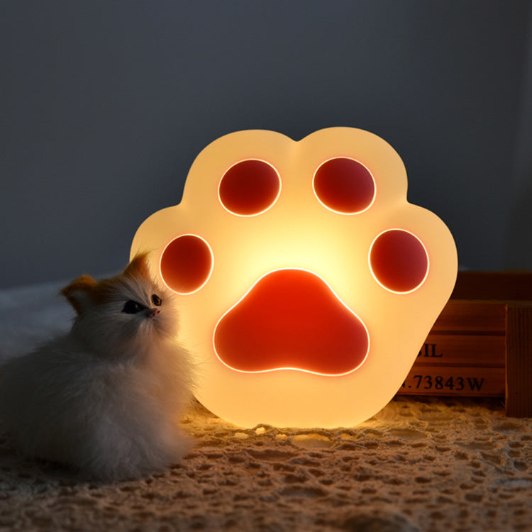 Cute cat claw silicone night light wall light