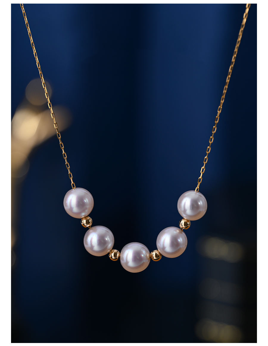 Sky Star 18K Gold Pearl Necklace