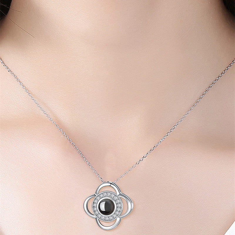 2023 Hot and Trending Valentine's Day Gifts Metal Rose Jewelry Gift Box Necklace For Wedding Girlfriend Necklace Gifts