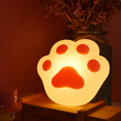 Cute cat claw silicone night light wall light