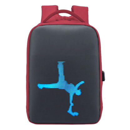 Waterproof LED Display Backpack Dynamic Duffel Bag