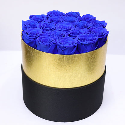 Immortal Flower Hug Bucket 18 Roses Box Mother's Day Tanabata Valentine's Day Gift