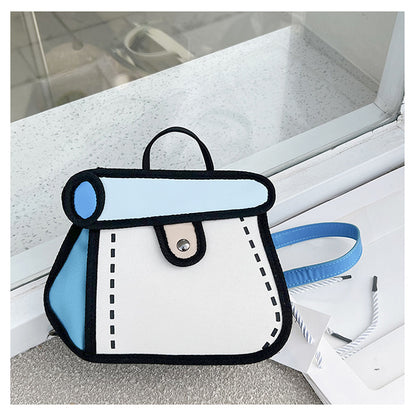 Two-dimensional Cartoon Chain Shoulder Comic Bag