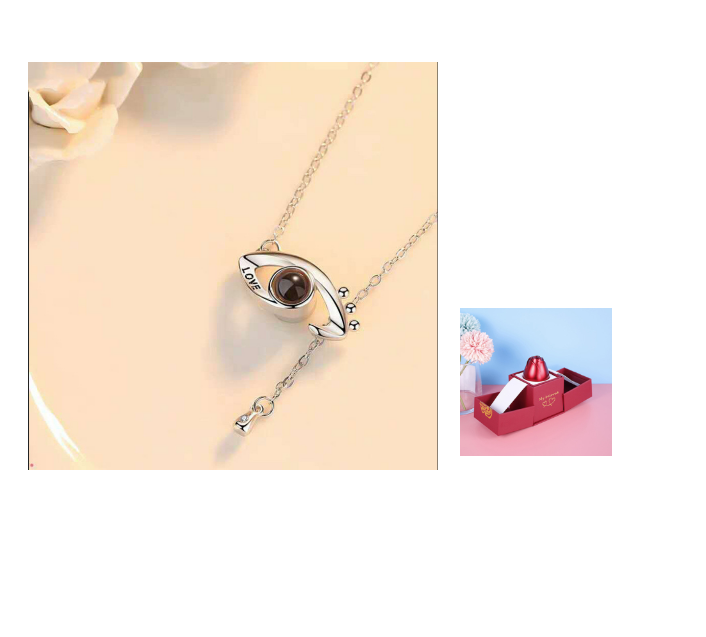 2023 Hot and Trending Valentine's Day Gifts Metal Rose Jewelry Gift Box Necklace For Wedding Girlfriend Necklace Gifts